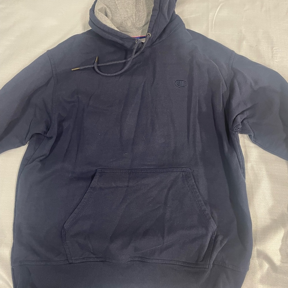 Vintage Champion Sweatshirt - Navy - Large